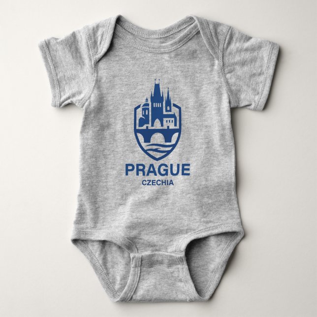 Body Para Bebê Praga Chéquia Europa (Frente)