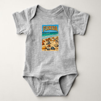 Body Para Bebê "Praia da Flórida" Bebê