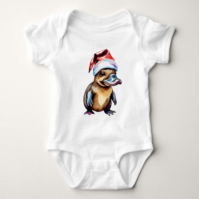 Body Para Bebê Prato de Natal (Frente)