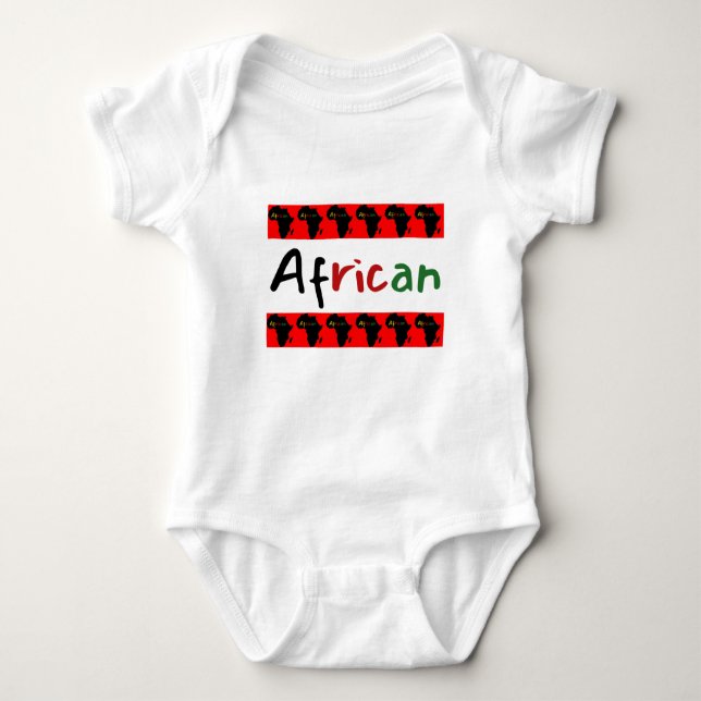 Body Para Bebê Precioso Africano (Frente)
