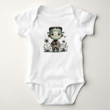 Precioso Baby Frankenstein com flores selvagens | 