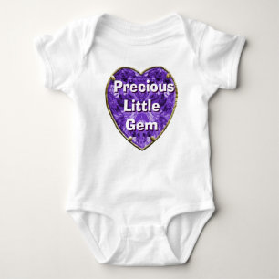 Body Para Bebê Precioso Pequeno Roxo, Violet Gem