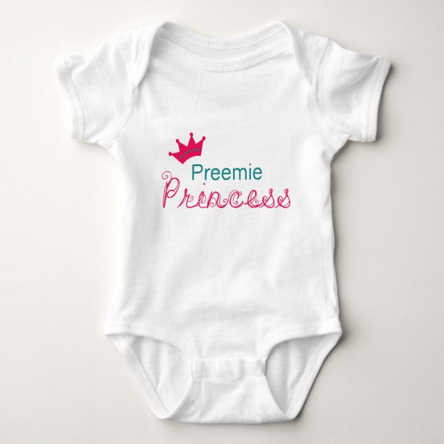 Body Para Bebê Preemie Princess (Frente)