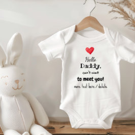 Body Para Bebê Pregnancy Announcement Idea, Future Daddy, 