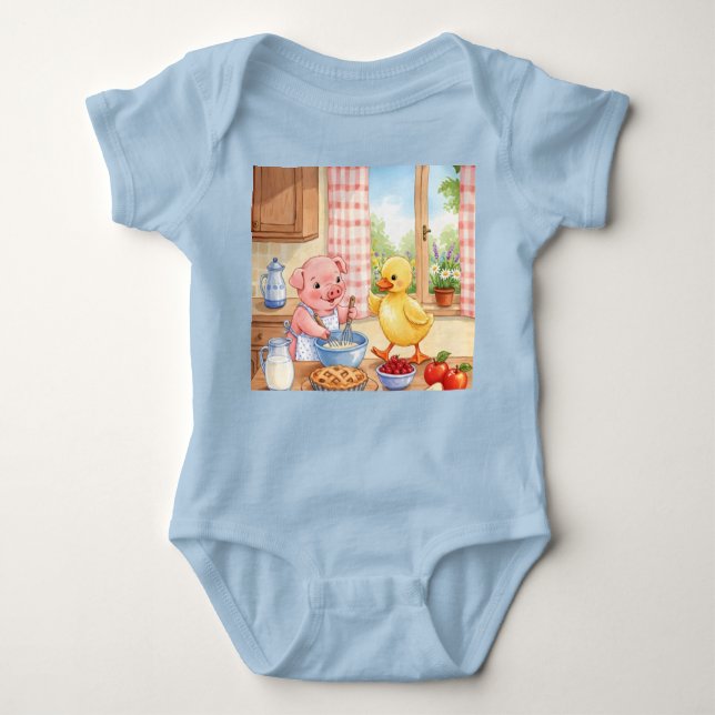 Body Para Bebê Preparações de Férias (Frente)