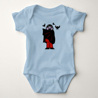 Body Para Bebê Presas de Vampiro Fantástico | Versão Preta