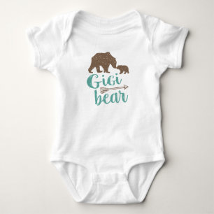 Body Para Bebê Presente bonito da avó do urso de Gigi grande
