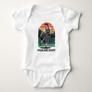 Body Para Bebê Presente com design retrô vintage de dança das Hig
