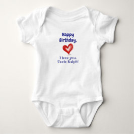 Body Para Bebê Presente de Aniversário Personalizado, Eu Amo Meu 