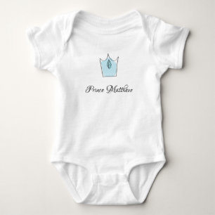Body Para Bebê Presente de bebê personalizado, príncipe, corpo de