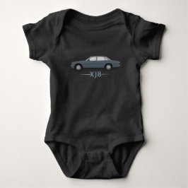 Body Para Bebê Presente de carro de luxo Jaguar XJ8 Dourado -
