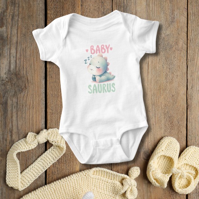Body Para Bebê Presente de chá de bebê fofo e adorável de dinossa (Baby Dinosaur Baby Saurus Baby shower gift, Baby Body suit, New baby gift)