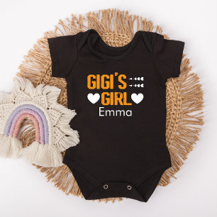 Body Para Bebê Presente de Chá de fraldas Gigis Personalizado