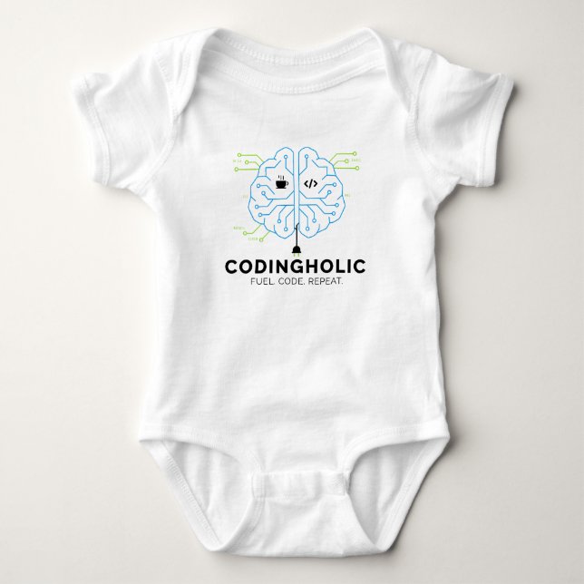 Body Para Bebê Presente de Chuveiro de Bebê Programador | Bodysui (Frente)
