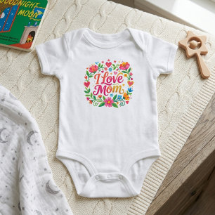 Body Para Bebê Presente de Flores de Verão para Recém-Nascida Fof