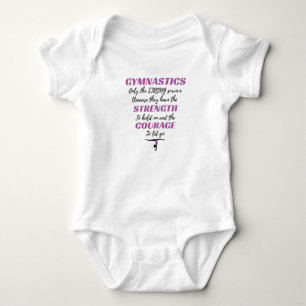 Body Para Bebê Presente de Ginástica Os Fortes Sobrevivem Present