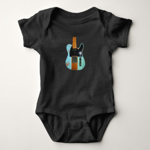 Body Para Bebê Presente de Violão Guitarra elétrica Legal