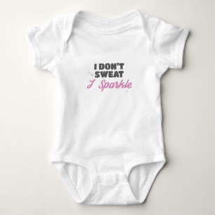 Body Para Bebê Presente Divertido de Treino Não Suo Eu Resplandeç