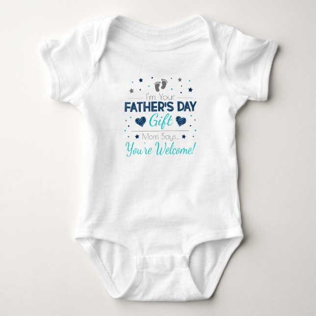 Body Para Bebê Presente do dia dos pais - Bodysuit do bebê (Frente)