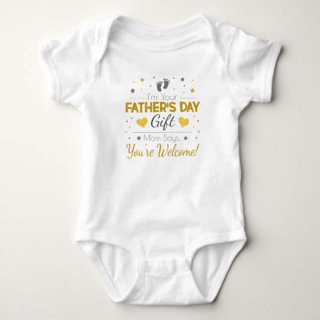 Body Para Bebê Presente do dia dos pais - Bodysuit do bebê (Frente)