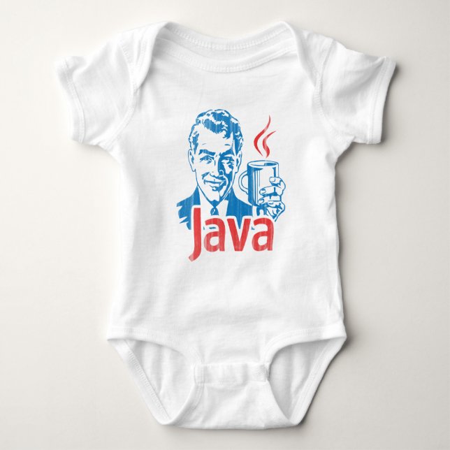 Body Para Bebê Presente do programador de Java (Frente)