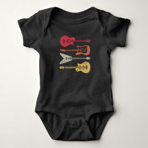 Body Para Bebê Presente para músico elétrico do guitarrista gui