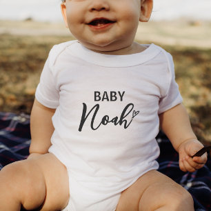 Body Para Bebê Presente Personalizado de Anúncio do Nome do Bebê