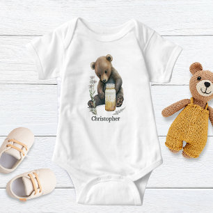 Body Para Bebê Presente personalizado do bebê bear