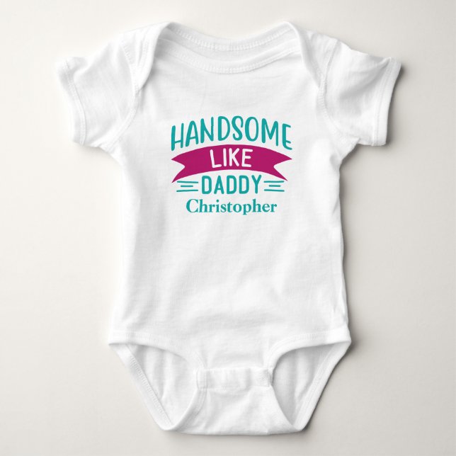 Body Para Bebê Presente Personalizado para Bebê Menino Bonito Com (Frente)