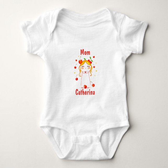 Body Para Bebê Presente personalizado para tia-mãe avó (Frente)