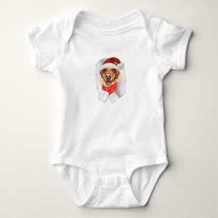 Body Para Bebê Presentes de Natal Labrador para Amantes de Cães