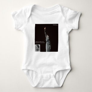 Body Para Bebê Presentes e Cartões Emma Lazarus e Estátua da Libe