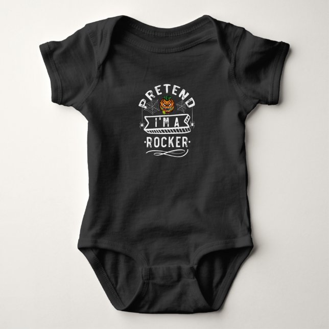 Body Para Bebê Presumo que sou um roqueiro presente engraçado do  (Frente)