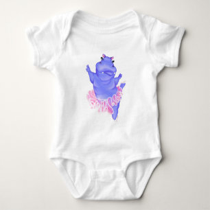 Body Para Bebê Prima Ballerina Hippo - Dançarina Feliz -