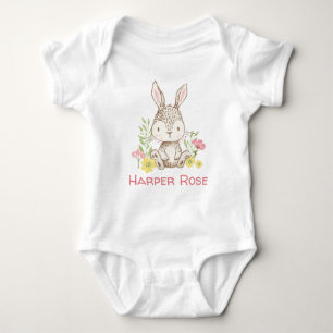 Body Para Bebê Primavera Bunny - Personalizado