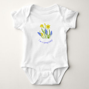 Body Para Bebê Primavera de terra em um macacão de bebê Jersey (M