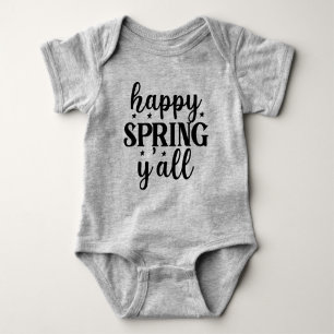 Body Para Bebê Primavera feliz Y'all-67210