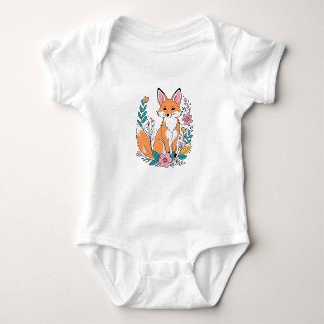 Body Para Bebê Primavera Fox (Frente)