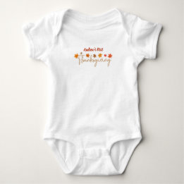 Body Para Bebê Primeira Ação de Graças do Bebê Personalizado