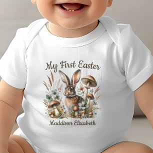 Body Para Bebê Primeira Páscoa Jack Rabbit