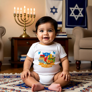 Body Para Bebê 🍯 🍎 Primeira Rosh Hashanah com Shana Tova em
