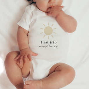 Body Para Bebê Primeira Viagem Em Torno Do Sol