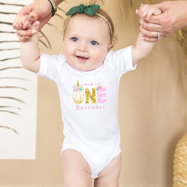 Body Para Bebê Primeiro aniversario de Unicórnio Mágico para Garo