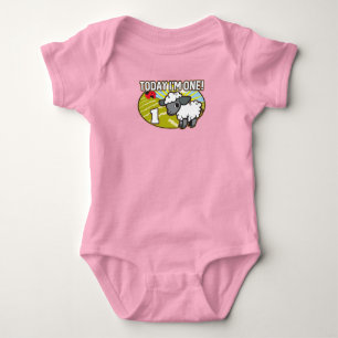 Body Para Bebê Primeiro aniversario do garoto hoje eu sou um! Lâm