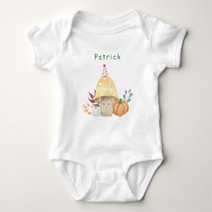 Body Para Bebê Primeiro aniversário do Pequeno Cogumelo