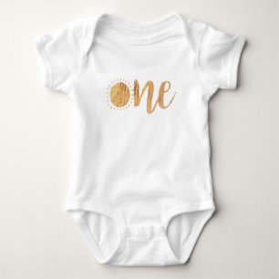 Body Para Bebê Primeiro aniversario Sol Sun Bebê Belo Traje