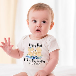 Body Para Bebê Primeiro bebê do dia dos pais e roupa combinando p
