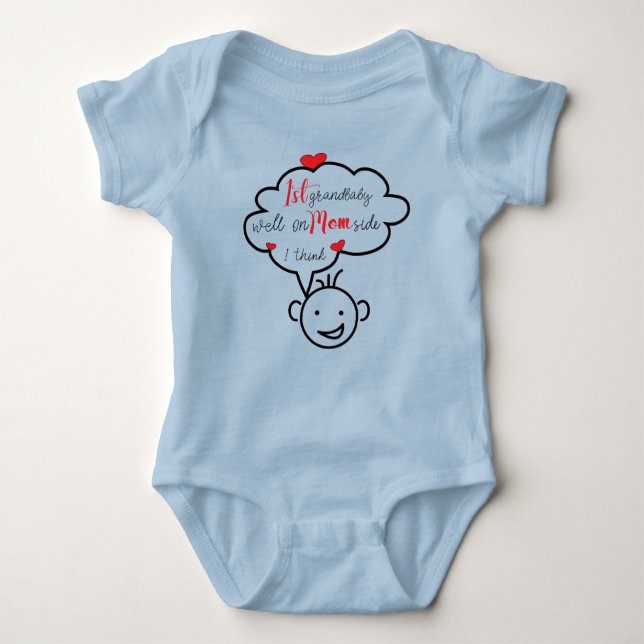 Body Para Bebê Primeiro Bodysuit de Grandbaby (Frente)