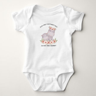 Body Para Bebê Primeiro Dia das Mães Personalizado  Mamãe & Nome 
