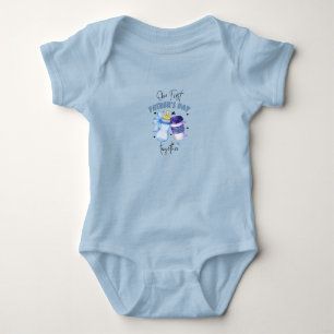 Body Para Bebê Primeiro Dia dos Pais Juntos Conjunto Combinado /